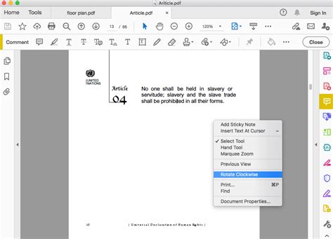 adobe reader rotate single page.